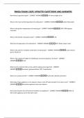 RMGA EXAM1 2025 UPDATED QUESTIONS AND ANSWERS