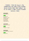 NUR254 &sol; NUR 254 Exams 1&comma;2&comma;3 & 4&colon; The Childbearing and Child Caring Families &lpar;Latest 2025&sol; 2026 Updates STUDY BUNDLE WITH COMPLETE SOLUTIONS&rpar; &vert; Qs & As&vert; Grade A&vert; 100&percnt; Correct &lpar;Verified Answers&rpar;- Galen