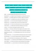 NR 507&sol; NR507 &lpar;NR507&rpar; Advanced Pathophysiology Final Prep &vert; NR507 Chamberlain &vert; 2025&sol;2026 A&plus; Guaranteed Answers