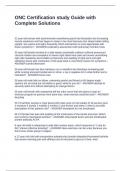 ONC Certification study Guide with Complete Solutions