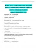 NR 507&sol; NR507 &lpar;NR507&rpar; NR 507 &lpar;Advanced Pathophysiology&rpar; &vert; Final Exam Success Kit &vert; 2025&sol;2026 Certified Questions