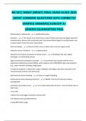 NR 507&sol; NR507 &lpar;NR507&rpar; 2025&sol;2026 Final Review &vert; NR 507 Chamberlain &vert; Verified High-Yield Questions &plus; Answers
