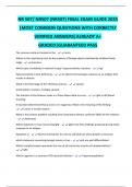 NR 507&sol; NR507 &lpar;NR507&rpar;NR507 Chamberlain Final Exam Q&A &vert; Pathophysiology Practice Set &vert; Updated for 2025&sol;2026 