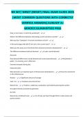 NR 507 Chamberlain University &vert; Top 2025&sol;2026 Final Questions &vert; Verified A&plus; Answer Pack