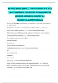 NR507 Advanced Pathophysiology Exam Bundle &vert; 2025&sol;2026 Verified Content