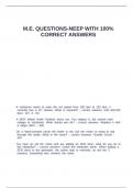 M&period;E&period; questions-NEEP with 100&percnt; correct answers