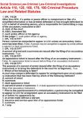 Social Science-Law-Criminal Law-Criminal Investigations Article 110&comma; 120&comma; 160&comma; 170&comma; 180 Criminal Procedure Law and Related Statutes