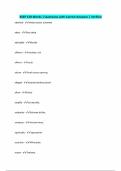 BSEP 150 Words &vert; Questions with Correct Answers &vert; Verified