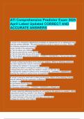 ATI Comprehensive Predictor Exam 2025  April Latest Updated CORRECT AND  ACCURATE ANSWERS