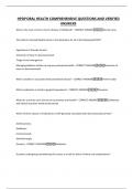 HPDP ORAL HEALTH COMPREHENSIVE QUESTIONS AND VERIFIED ANSWERS