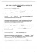 HPDP EXAM 4 COMPREHENSIVE QUESTIONS AND VERIFIED ANSWERS