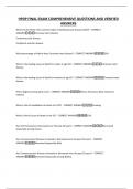 HPDP FINAL EXAM COMPREHENSIVE QUESTIONS AND VERIFIED ANSWERS