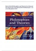 Butts & Rich&vert;&vert;Philosophies and Theories for Advanced Nursing Practice 4th Edition&lpar;TEST BANK&rpar;chapter 1-26 covered&vert;&vert;updated 2025 Rated A&plus;