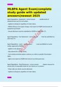 MLBPA Agent Exam&vert;complete study guide with updated answers&vert;newest 2025