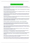 CTS PRACTICE EXAM QUESTIONS AND ANSWERS