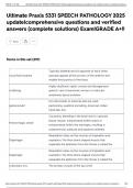 Ultimate Praxis 5331 SPEECH PATHOLOGY 2025 update&vert;comprehensive questions and verified answers &lpar;complete solutions&rpar; Exam&vert;GRADE A&plus;&excl;&excl;