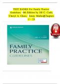 Test Bank - Family Practice Guidelines 6th Edition by Jill C&period; Cash&comma; &lpar;All Chapters 1-23&rpar;
