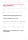 Content Exam 305 Questions and Verified Solutions Correct Already Graded A&plus;