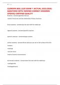CLEMSON BIOL 2220 EXAM 1 &lpar;ACTUAL 2025&sol;2026&rpar; QUESTIONS WITH VERIFIED CORRECT ANSWERS UPDATE&vert; CERTIFIED QUALITY