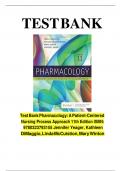 Test Bank For Pharmacology A Patient-Centered Nursing Process Approach 11th Edition by Linda E. McCuistion, Kathleen Vuljoin DiMaggio, Mary B. Winton, Jennifer J. Yeager |All Chapters, Year- ||Complete A+ Guide