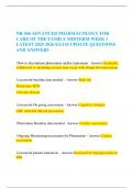 NR-566 ADVANCED PHARMACOLOGY FOR CARE OF THE FAMILY MIDTERM WEEK 1 LATEST 2025-2026 EXAM UPDATE QUESTIONS AND ANSWERS