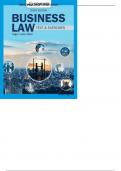 Solution Manual For Business Law&colon; Text & Exercises&comma; 10th Edition by Roger LeRoy Miller&comma; William E&period; Hollowell&comma; Verified Chapters 1 - 43&comma; Complete Newest Version&comma; Graded A&plus;