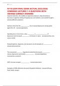 N110 LEON FINAL EXAM &lpar;ACTUAL 2025&sol;2026&rpar; COMBINED LECTURES 1-9 QUESTIONS WITH VERIFIED CORRECT ANSWERS