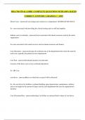 MHA 706 FINAL-LORD &vert; COMPLETE QUESTIONS WITH 100&percnt; RATED CORRECT ANSWERS &vert; GRADED A&plus; &vert; 2025