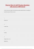 Elsevier Hesi A2 A&P Practice Questions with Answers 1005 Solved
