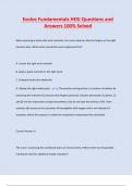Evolve Fundamentals HESI Questions and  Answers 100&percnt; Solved