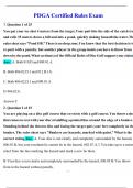 PDGA Certified Rules Exam questions and answers with solutions&lpar;2025&sol;2026&rpar;