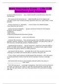 Iowa Insurance Exam &ndash; Life &vert;120 Questions and Answers