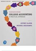 Solutions Manual for College Accounting A Practical Approach 14th Canadian Edition Jeffrey Slater&comma; Debra Good&comma; All chapters latest update