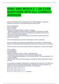 BSNC 5000 MODULE 1 OB EXAM QUESTIONS WITH ALL CORRECT ANSWERS 