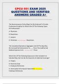 CPCU 551 EXAM 2025  QUESTIONS AND VERIFIED  ANSWERS GRADED A&plus;  