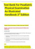 Test Bank For Peadiatric Physical Examination An Illustrated Handbook 3rd Edition     &comma;ISBN&colon;9780323930826