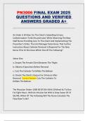 PN3006 FINAL EXAM 2025  QUESTIONS AND VERIFIED  ANSWERS GRADED A&plus;