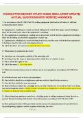 CONDUCTOR RECERT STUDY GUIDE 2025 LATEST UPDATE ACTUAL QUESTIONS WITH VERIFIED SOLUTIONS
