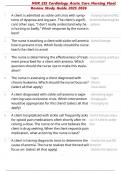 ️ NUR 235 Cardiology & Acute Care Study Guide 2025&sol;2026 &vert; Essential Concepts & Clinical Strategies