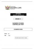 Business studies 2025 practice test