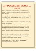 TX LEGAL UPDATE &lbrace;Part I AND PART II&rcub;  FINAL EXAM 2025 LATEST EXAM&vert; ACTUAL Q&AS  VERIFIED