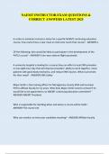 NAEMT INSTRUCTOR EXAM QUESTIONS &  CORRECT ANSWERS LATEST 2025