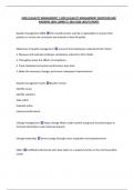 EMD-Q QUALITY MANAGEMENT &vert; EMD-Q QUALITY MANAGEMENT QUESTIONS AND  ANSWERS 100&percnt; CORRECT&vert; 2025-2026 LATEST UPDATE