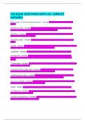 FSA EXAM QUESTIONS WITH ALL CORRECT ANSWERS 
