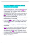 FSA EXAM QUESTIONS AND CORRECT DETAILED FSA EXAM QUESTIONS AND CORRECT DETAILED ANSWERS WITH EXPLANATIONS