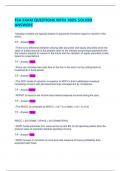 FSA EXAM QUESTIONS WITH 100&percnt; SOLVED ANSWERS
