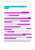 FSA TEST 2 QUESTIONS AND ANSWERS ALL CORRECT