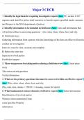 CDCR MAJOR 1 Exam Questions with Definitive Solutions&lpar;2025&sol;2026&rpar;&period;