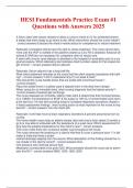 HESI Fundamentals Practice Exam -1 Questions with Answers 2025