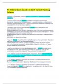 N580 Final Exam Questions With Correct Marking Scheme 